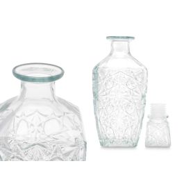 Vivalto Licorera Tallada Estrella 750 ml de Vidrio Transparente - 9x24.5x9 cm (12 Unidades)