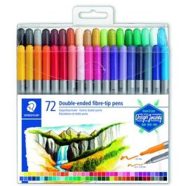 Staedtler Rotulador de Doble Punta de Fibra, Estuche de 72 Unidades, Colores Surtidos, para Esbozar, Dibujar, Ilustrar y Colorear Precio: 27.89000027. SKU: B1A9YCSXLF