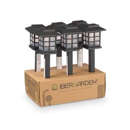 Baliza Solar Exterior Cuadrada Ibergarden 8X29CM (6 Unidades) Baliza Solar Exterior Cuadrada Ibergarden 8X29CM (6 Unidades)