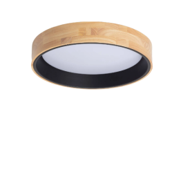 Plafón LED Circular Superficie Decorativo CCT 40W 3000-6000K Regulable con Control Remoto, Acabado Negro Precio: 36.9499999. SKU: B1ES6R8Z6Q