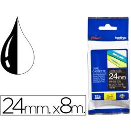 Cinta Laminada para Rotuladoras Brother TZE355 Blanco/Negro 24 mm Precio: 27.69000058. SKU: B1F8VBSBTE