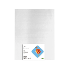 Liderpapel Papel Seda Blanco 52x76 cm 18 gr Paquete 25 Hojas