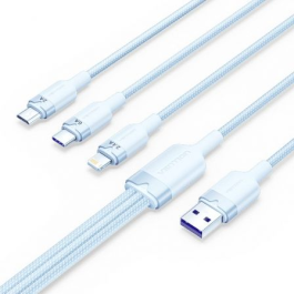 Cable USB 2.0 Lightning Vention CTRLG/ USB Macho/ USB Tipo-C Macho - MicroUSB Macho - Lightning Macho/ 1.5m/ Azul Precio: 9.9499994. SKU: B13WV547B3