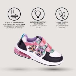 Cerdá T027 Zapatilla Deportiva LOL Surprise! con Luces y Suela PVC Negra Talla 27