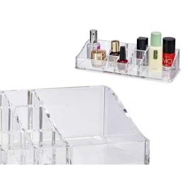 Berilo Organizador 11 Huecos Grandes Laterales Plástico Transparente 22.7 x 4.7 x 9 cm
