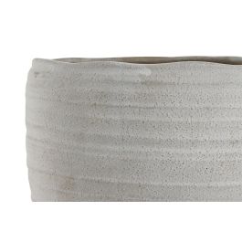 DKD Home Decor Jarrón Blanco Marrón Porcelana 17 x 21 x 17 cm (4 Unidades)