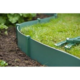 NATURALEZA Bolsa de 10 anclajes de polipropileno para bordes de jardín - H 26.7 x 1.9 x 1.8 cm - Verde NATURALEZA Bolsa de 10 anclajes de polipropileno para bordes de jardín - H 26.7 x 1.9 x 1.8 cm - Verde