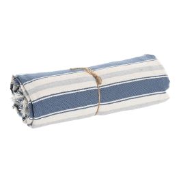 Manta Home ESPRIT Azul Gris Rayas Manta Home ESPRIT Azul Gris Rayas