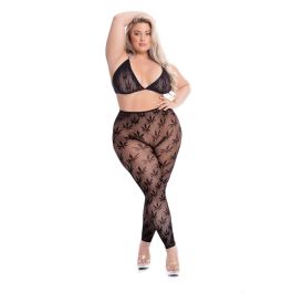 Conjunto de Lencería Pink Lipstick Negro (XL) Conjunto de Lencería Pink Lipstick Negro (XL)