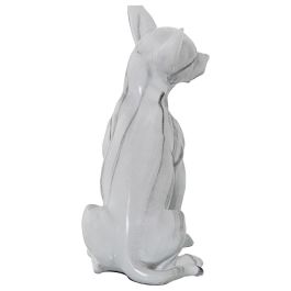 Figura Decorativa Alexandra House Living Plástico Perro 15 x 18 x 27 cm Mármol