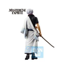 Ichibansho Gintama Gintoki Sakata Figura 20cm Anime con kimono azul claro y cabello blanco