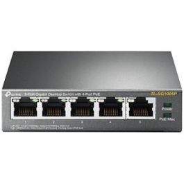 Tp-link Switch TL-SG1005P 5 Puertos Gigabit PoE de Sobremesa 4 Puertos PoE 56W 10/100/1000Mbps Precio: 41.89999979. SKU: S55065539