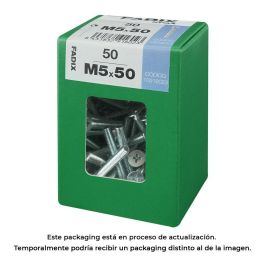 Fadix 10916023 Tornillo Métrica M 5x50mm Cabeza Plana Caja 50 Unidades Precio: 5.50000055. SKU: S7913704