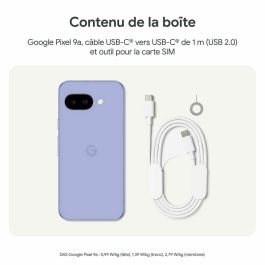Google Pixel 9a 5G Dual SIM 128GB 8GB RAM Porcelain - Smartphone Android 15, Pantalla 6.3" 120Hz