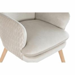 DKD Home Decor Butaca Scandi Beige Natural Poliéster y Madera Desmontable | 67x70x95 cm (Ancho x Largo x Alto) | Asiento 42 cm DKD Home Decor Butaca Scandi Beige Natural Poliéster y Madera Desmontable | 67x70x95 cm (Ancho x Largo x Alto) | Asiento 42 cm