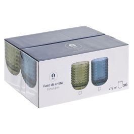 Vaso Basicos DKD Home Decor Azul 8 x 9.5 x 8 cm Set de 6 Vaso Basicos DKD Home Decor Azul 8 x 9.5 x 8 cm Set de 6