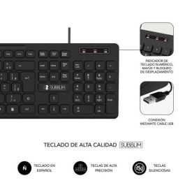 Teclado y Ratón Subblim Combo Business Slim CSSK01