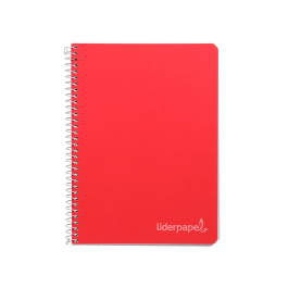 Liderpapel Cuaderno espiral cuarto tapa dura 80 hojas milimetrado 75gr colores surtidos