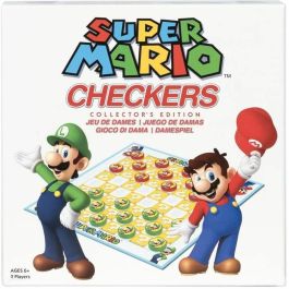 Goliath GOL8720077329768 Super Mario Damas (Checkers) - Juego de Mesa Familiar para Niños a partir de 6 Años