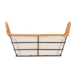 Cesta Kinvara Metal Cuadrada con Asas 26x12x21.7 cm, Color Natural (24 Unidades) Cesta Kinvara Metal Cuadrada con Asas 26x12x21.7 cm, Color Natural (24 Unidades)
