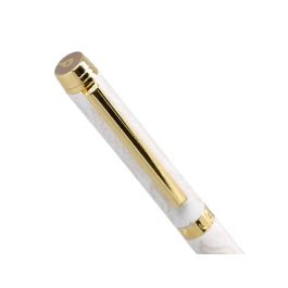 Belius Wild West Bolígrafo Aluminio Crema Dorado Tinta Azul Caja Diseño