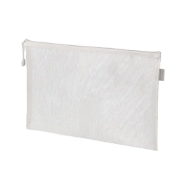 Liderpapel Bolsa zipper bag Poliéster Transpirable Multiusos DIN A5 Blanco