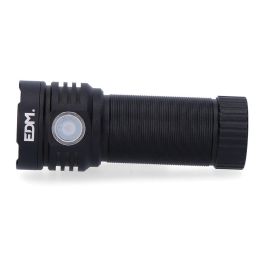 Edm Linterna LED 30W 3300lm Recargable, Aluminio, 3 LEDs, USB Tipo C, IP54