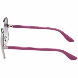 Guess Gafas GU7881-H Gafas de Sol para Mujer, Montura Metal Niquelino Claro Brillante, Lente Humo Degradado, 140 mm