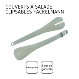 Fackelmann FAC1720223846550 Juego de 2 Ensaladeras con Cubiertos para Ensalada - 20.5 y 25 cm