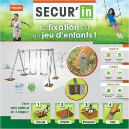 TRIGANO Kit de Fijación Secur'In para Pórtico Columpio - Anclaje sin hormigón madera o metal TRIGANO Kit de Fijación Secur'In para Pórtico Columpio - Anclaje sin hormigón madera o metal