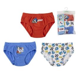 Cerdá Pack Calzoncillos Sonic Single Jersey 3 Piezas T04/05 para Niños Tallas 4-5 Años Modelos Surtidos