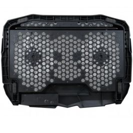 Conceptronic Thana07B Soporte Base Refrigeración para Portátiles hasta 17", 2 Ventiladores 125mm, Negro con Iluminación Azul