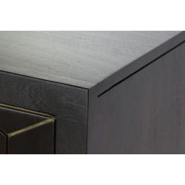 DKD Home Decor Rombo gold Buffet Moderno Marron Oscuro Dorado Acacia Metal 160 x 90 x 40 cm