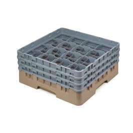 CAMBRO - 16S638-184 - Cesta de lavado 16 comp. 3 alturas - 10,9 cm Ø máx. - alt. máx. 17,6 cm - 50 x 50 x 22,5 cm - Beige Precio: 68.68999995. SKU: B1AHB396F4