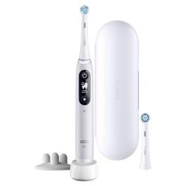 Oral-B iO 6S Cepillo de dientes eléctrico gris con conexión Bluetooth, 2 cabezales, 1 estuche de viaje