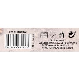 La Mediterranea Vajilla Redonda 18 Piezas Motes con 4 Platos, 4 Platos Hondo, 4 Platos Postre, 4 Tazas y 4 Platillos (2 Unidades)