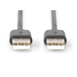 DIGITUS USB 2.0 Anschlusskabel Typ A -A St/St 1.8m. sw