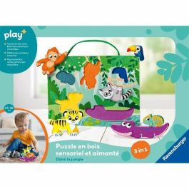 Ravensburger RAV12034017 Puzzle sensorial y magnético de madera PLAY+ En la jungla - A partir de 1 año - Versión francesa Ravensburger RAV12034017 Puzzle sensorial y magnético de madera PLAY+ En la jungla - A partir de 1 año - Versión francesa