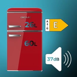 Cecotec frigorífico combinado rojo 86 L Bolero CoolMarket 2D Origin 86 E LED