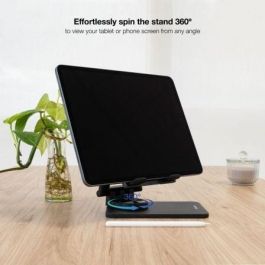 TooQ PH-HERMES-HALLEY Soporte Plegable para Smartphone y Tablet, Giratorio 360°, Ajustable Altura/Ángulo, Antideslizante hasta 12.9", Negro TooQ PH-HERMES-HALLEY Soporte Plegable para Smartphone y Tablet, Giratorio 360°, Ajustable Altura/Ángulo, Antideslizante hasta 12.9", Negro
