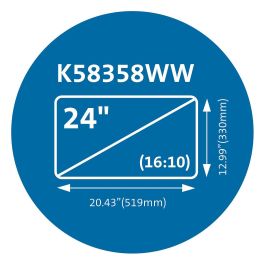 Kensington Filtro Magnético de Privacidad para Pantalla MagPro MP1610 Monitor 24" (16:10) 330x519 mm