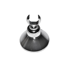 Edm Soporte de cabezal de ducha cónico cromo acero inoxidable