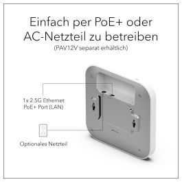 NETGEAR WAX610 Wifi 6 AX1800 Dual Band Access Point, 1800 Mbit/s, Doble Banda 2.4 GHz y 5 GHz