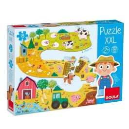 Goula Puzzle XXL Granja 53176 con 17 Piezas y Figuras para Niños +3 Años