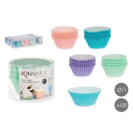 Set 100 Moldes Papel Reposteria 11Cm Surtidos Kinvara (48 Unidades)