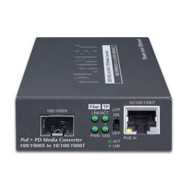 PLANET GT-805A-PD Conversor de Medios Gigabit Ethernet 10/100/1000BASE-T a SFP 100/1000BASE-X, con PoE+ PD 802.3at