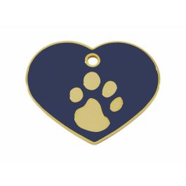 Placa identificativa Imarc Heart Azul Dorado Precio: 12.50000059. SKU: B1G8NDVM5C