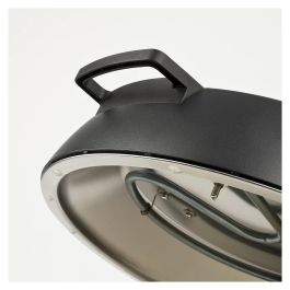 Ferrari Horno de Pizza con Piedra, 28 cm, 420 °C, 1200 W, Negro y Plata - Modelo G10199