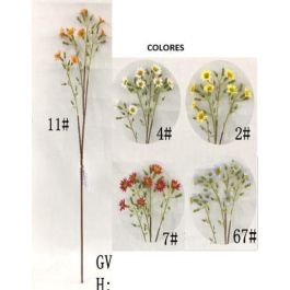 DKD Home Decor Flor Artificial Poliéster PE 15x57x15 cm Colores Surtidos: Blanco, Amarillo, Lila, Rojo - Pack 48 Unidades Precio: 67.78999953. SKU: B1AXEAQ3KM