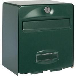 Burg-Wächter Buzón Balthazar Mini BUR3572010504351 Muro Acero Galvanizado Verde Fabricado en Francia